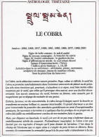 CPM Le Cobra Astrologie Tibétaine - Astrologie