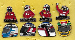 @@ F1 4 Pilotes + 4 Casques PROST ALESI BERGER SENNA 1991 MARLBORO @@aut55a - F1