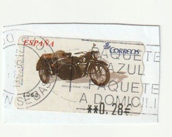 Espagne Spain España - Etiquetas Franqueo / ATM - Motorcycle (9) DKW (1938) - Mi AT132 Yt D89 - 2004 - Machine Labels [ATM]