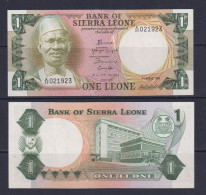 SIERRA LEONE -  1984 1 Leone UNC  Banknote - Sierra Leone