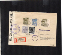 Berlin Brandenburg - R-Fernpostkarte Mit Mischfrankatur - Zensur - Berlin Tempelhof 5 - 21.3.46 - P2 (1ZKSBZ068) - Berlín & Brandenburgo