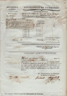 Bordereau D Echange De Billets De Confiance - Departement De La Gironde - 1793 - Recto Verso - Rare - 1701-1800: Précurseurs XVIII