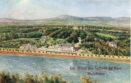 GRAND HOTEL DES SALINES AU PARC - RHEINFELDEN - CARTOLINA FP SPEDITA NEL 1912 - Rheinfelden