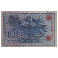 Allemagne, 100 Mark, 1908, 1908-02-07, KM:33a, SPL - 100 Mark