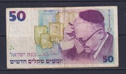 ISRAEL  - 1992 50 New Sheqalim Circulated Banknote As Scans - Israel