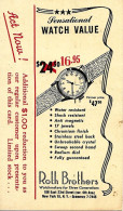Montres 1950 Etats-Unis Entier Postal Illustre Voyagé Voir 2 Scan - Horlogerie