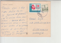 Yugoslavia Red Cross Solidarity Week On Postcard Radovis (me004) Radoviš - Wohlfahrtsmarken