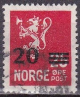 NO014A – NORVEGE - NORWAY – 1927-28 – STANDING LION – SG # 196 USED 4 € - Gebraucht