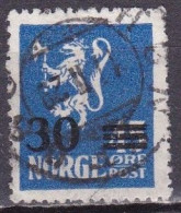 NO014B – NORVEGE - NORWAY – 1927-28 – STANDING LION – SG # 197 USED 4 € - Gebraucht