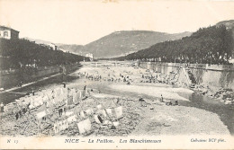 CPA NICE - LE PAILLON - LES BLANCHISSEUSES - Straßenhandel Und Kleingewerbe