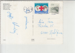 Yugoslavia Red Cross Solidarity Week On Postcard Sarajevo (me009) Begova Dzamija Mosque - Charity Issues