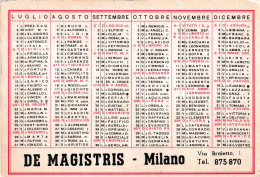 Calendarietto - De Magistris - Milano - Anno 1963 - Formato Piccolo : 1961-70