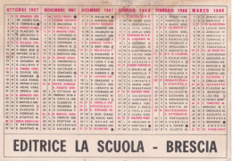 Calendarietto - Editrice Scuola - Brescia - Anno 1968 - Formato Piccolo : 1961-70