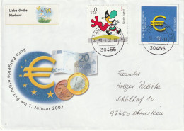 2002, Letter Unused, Europe Stamp, Coins - Enveloppes Privées - Neuves