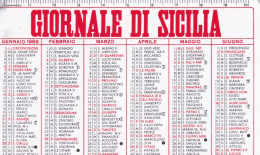 Calendarietto - Giornale Di Sicilia - Anno 1968 - Klein Formaat: 1961-70