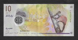 Maldive - Banconota Circolata Da 10 Rufiyaa P-26b - 2018 #19 - Maldives