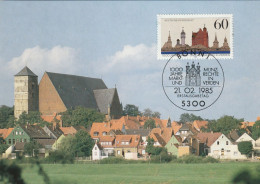 1985, Maximum Postcard, 1000 Years Of Market And Coinage Rights In Verden - 1981-2000