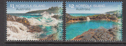 2018 Norfolk Island Crystal Pool Geology Complete Set Of 2 MNH @ BELOW FACE VALUE - Norfolk Island