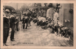 ! Alte Ansichtskarte österreichische Marine, Matrosen, Pola, 1913 - Oorlog