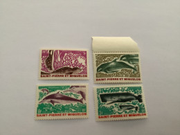 Série Animaux Marins No 391 à 394** Saint-pierre Et Miquelon - Unused Stamps