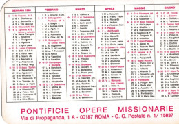 Calendarietto - Pontificie Opere Missionarie - Roma - Anno 1969 - Klein Formaat: 1961-70