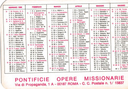 Calendarietto - Pontificie Opere Missionarie - Roma - Anno 1969 - Petit Format : 1961-70