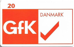 Denmark - Tele Danmark (chip) - GFK Danmark AS - TDP213B - 07.1998, 1.100ex, 20kr, Used - Denemarken