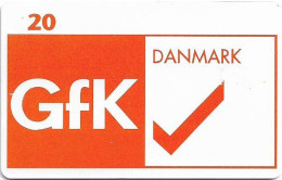 Denmark - Tele Danmark (chip) - GFK Danmark AS - TDP213C - 01.1999, 2.100ex, 20kr, Used - Denmark
