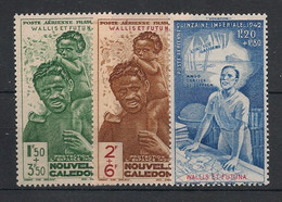 WALLIS ET FUTUNA - 1942 - Poste Aérienne PA N°YT. 1 à 3 - PEIQI - Série Complète - Neuf Luxe ** / MNH / Postfrisch - Nuevos