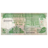 Maurice, 10 Rupees, Undated (1985), KM:35a, TB - Mauritius