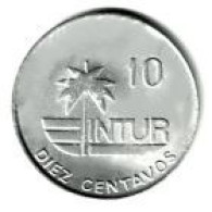 CUBA / 10 CENTIMES / 1981 / INSTITUTO NACIONAL DE TURISMO / 3.81 G / 21 Mm / EMISSION POUR LE TOURISME - Cuba