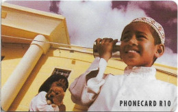 S. Africa - Telkom - Boy On A Tin Phone, (Cn. Consecutive, Normal 0, Below Green Surface), Chip Siemens S30, 1995, 10R, - Suráfrica