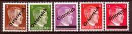 Austria 1945 Unif.534/38 **/MNH VF/F - Neufs