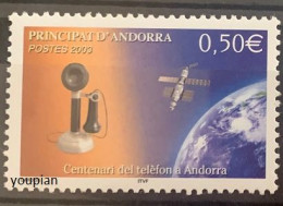 Andorra (French Post) 2003, 100 Years Telephone In Andorra, MNH Single Stamp - Nuovi