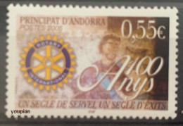 Andorra (French Post) 2005, 100th Anniversary Of Rotary Club, MNH Single Stamp - Ongebruikt