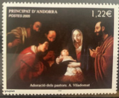 Andorra (French Post) 2005, Christmas, MNH Single Stamp - Ongebruikt