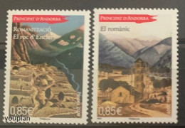 Andorra (French Post) 2008-2009, Le Roc DEnclar-El Romanic, MNH Stamps Set - Ungebraucht