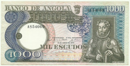 Angola - 1000 Escudos - 10.6.1973 - Pick: 108 - Serie AS - Luiz De Camões - PORTUGAL - 1.000 - Angola