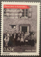 Andorra (French Post) 2013, 100th Anniversary Of French School, MNH Single Stamp - Ungebraucht