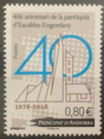 Andorra (French Post) 2016, Escaldes Engordany, MNH Single Stamp - Ungebraucht