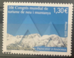 Andorra (French Post) 2018, Tourism Congress About Snow And Mountains, MNH Single Stamp - Neufs