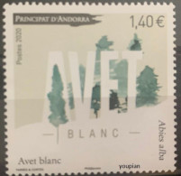Andorra (French Post) 2020, White WInter, MNH Single Stamp - Ungebraucht