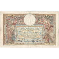 France, 100 Francs, Luc Olivier Merson, 1937, O.56673, TB+, Fayette:25.07 - 100 F 1908-1939 ''Luc Olivier Merson''