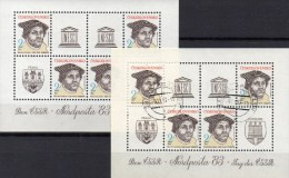 Hamburg CSR Blocks 56 **/o 20€ Nordposta 1983 Luther Bloque Hoja EXPO M/s Philatelic Blocs Waps Sheets Bf CZECHOSLOVAKIA - Used Stamps