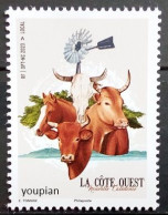 Andorra (French Post) 2023, East Coast - Cows And Horse, MNH Single Stamp - Ungebraucht