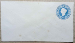 BRITISH INDIA  QUEEN VICTORIA HALF ANNA BLUE ENVELOPE, MINT UNUSED - 1882-1901 Empire