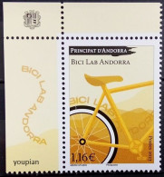 Andorra (French Post) 2023, Lab Bicycle Andorra, MNH Single Stamp - Nuevos