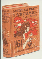 VIEUX PAPIERS     PETIT CALENDRIER    "  LAROUSSE    1934  ". - Petit Format : 1921-40