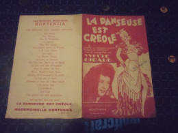 Partissions " La Danseuse Est Créole "  Paroles Et Musique - Autres & Non Classés