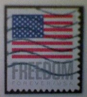 United States, Scott #5790, Used(o) Booklet, 2023, Flag Definitive: Freedom Flag, (63¢) Forever - Gebruikt